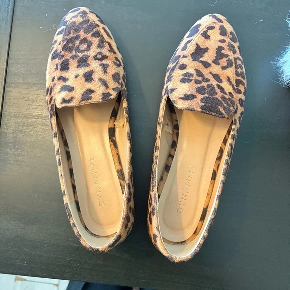Dynamite Leopard Print Loafers - Picture 6 of 9